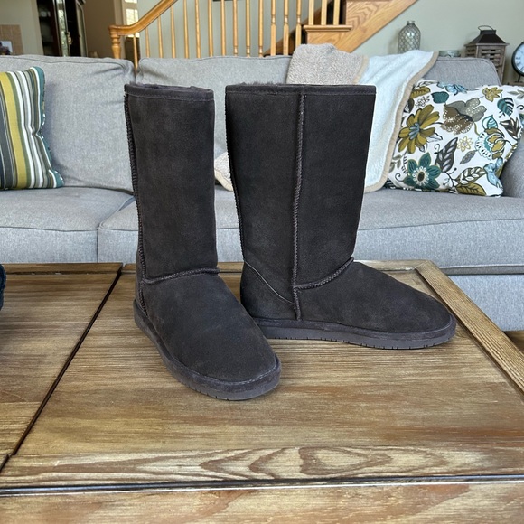 Bear Paw Elle Tall Brown Suede Boots. Size 11. - Picture 1 of 9